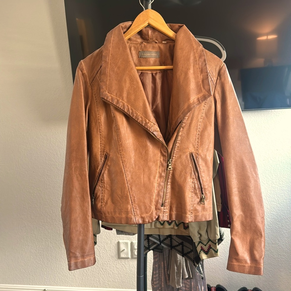 Faux leather jacket